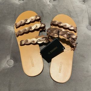 Forever 21 slide on sandals